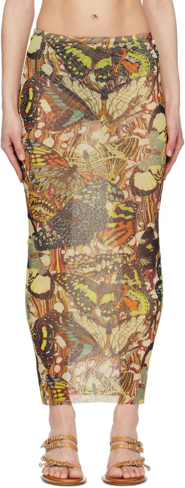 Sukňa Jean Paul Gaultier Gaultier Butterfly Print Maxi Skirt Rôznofarebný | 24/25-F-JU070-T545-1090, 0