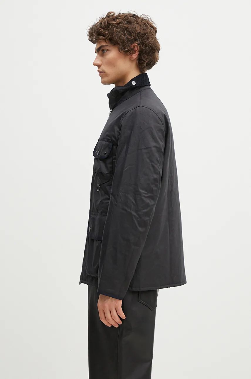 Bunda Barbour Wax Jacket Angler Čierna | MWX2348, 1