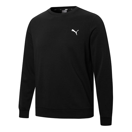 Sveter Puma Puma Ess Logo Crewneck Sweatshirt Čierna | 848731-01