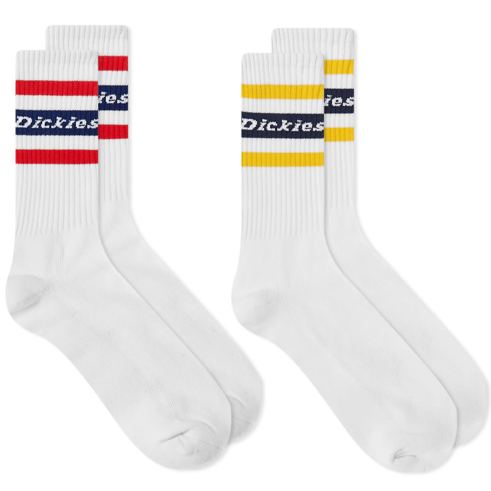 Ponožky Dickies Genola Socks - 2 Pack Biela | DK0A4XDKWHX1, 0
