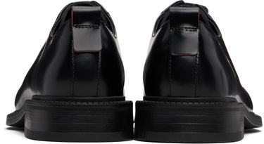 Doplnky BOSS Derby Leather Shoes with Logo Detail Čierna | 50548654, 2