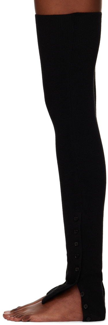 Rukavice LEMAIRE Lemaire Buttoned Leg Warmers Čierna | KN659 LK087, 4