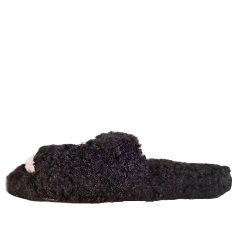 Tenisky a topánky Balenciaga Furry Slides Čierna | 654261W2DO21008