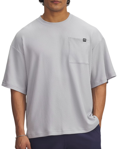Tričko Under Armour Rival Waffle Crew Neck Pocket T-Shirt Šedá | 1383106-011, 0