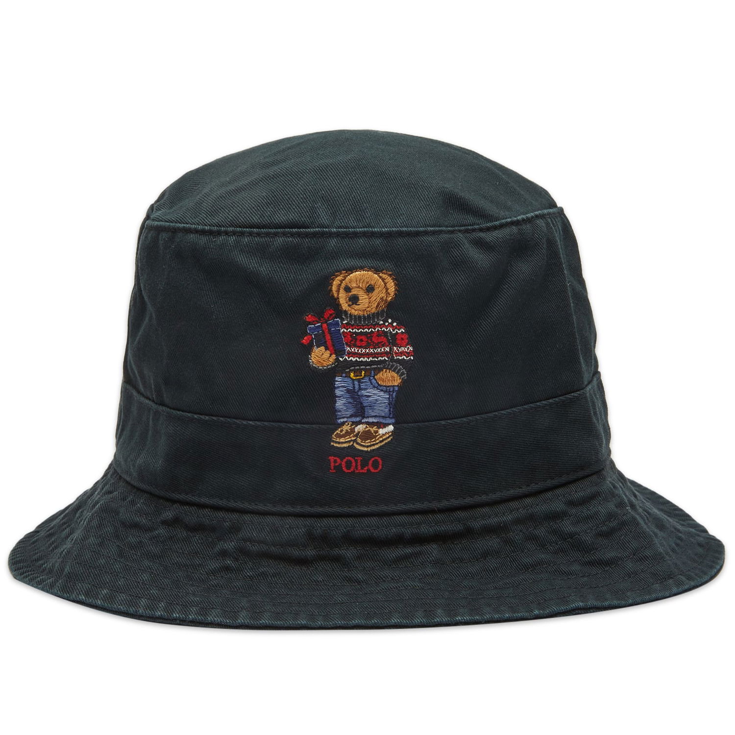Klobúk Polo by Ralph Lauren Holiday Bear Bucket Hat Čierna | 710917438001, 0