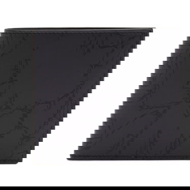 Peňaženka Alexander McQueen Graffiti Logo Billfold Wallet Čierna | 6021371AAQ4-1000, 0