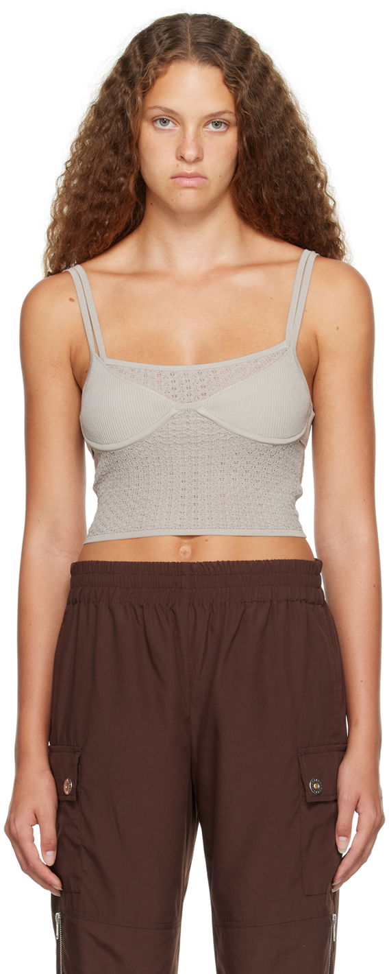Tielko Dion Lee Knit Tank Top Šedá | A7722P23, 0