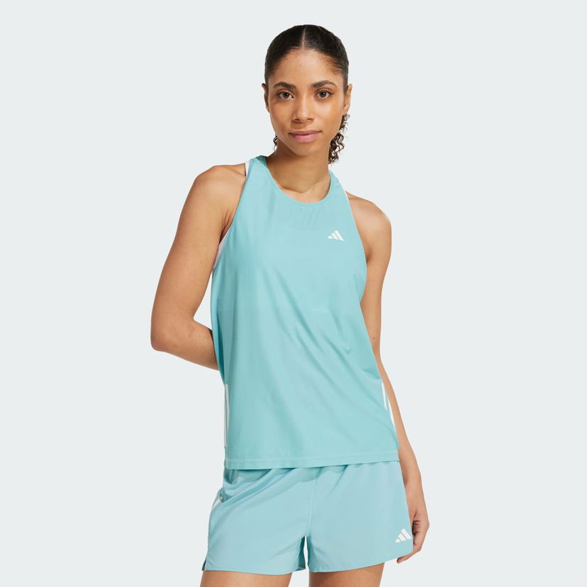 Tielko adidas Performance Own the Run Tank Top Tyrkysová | JX2252