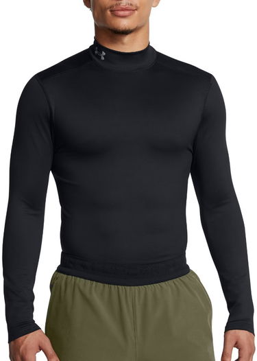 Mikina Under Armour Elite Mock Long Sleeve Compression Shirt Čierna | 1386942-001, 0