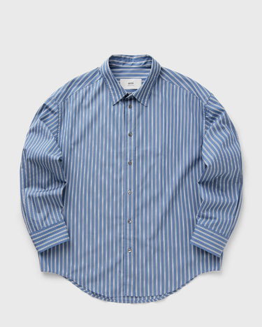 Košeľa AMI AMI Paris Boxy Fit Striped Longsleeve Shirt Modrá | HSH191.CO0108-4505, 0