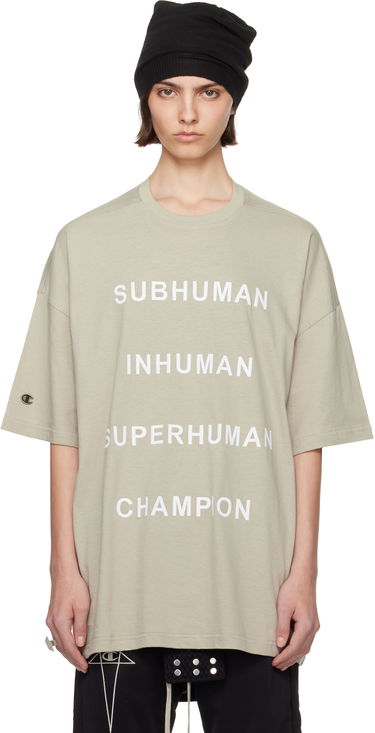 Tričko Rick Owens Rick Owens Champion Edition Tommy T-Shirt Béžová | CW01E1675 CHJG, 0