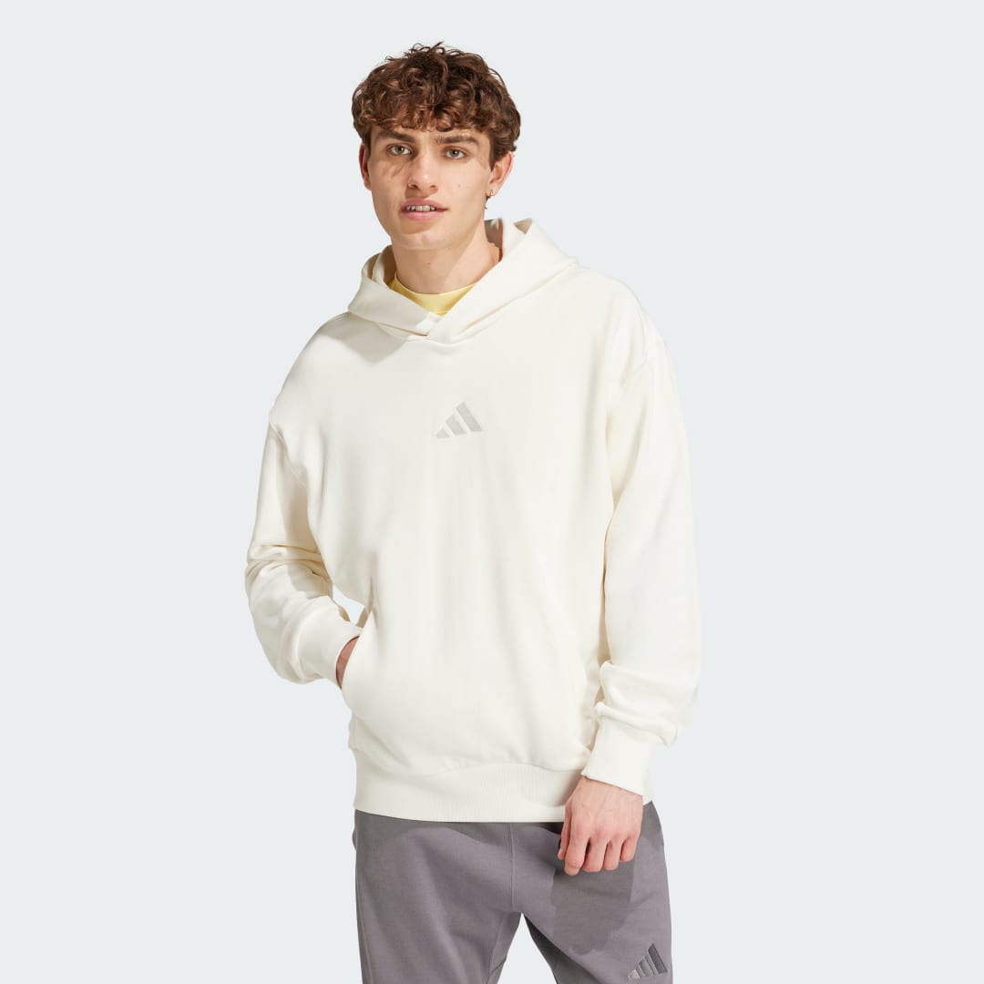 Mikina adidas Performance ALL SZN French Terry Hoodie Biela | IY4154, 0