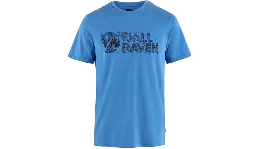 Tričko FJÄLLRÄVEN Lush Logo T-shirt Modrá | F12600219-525