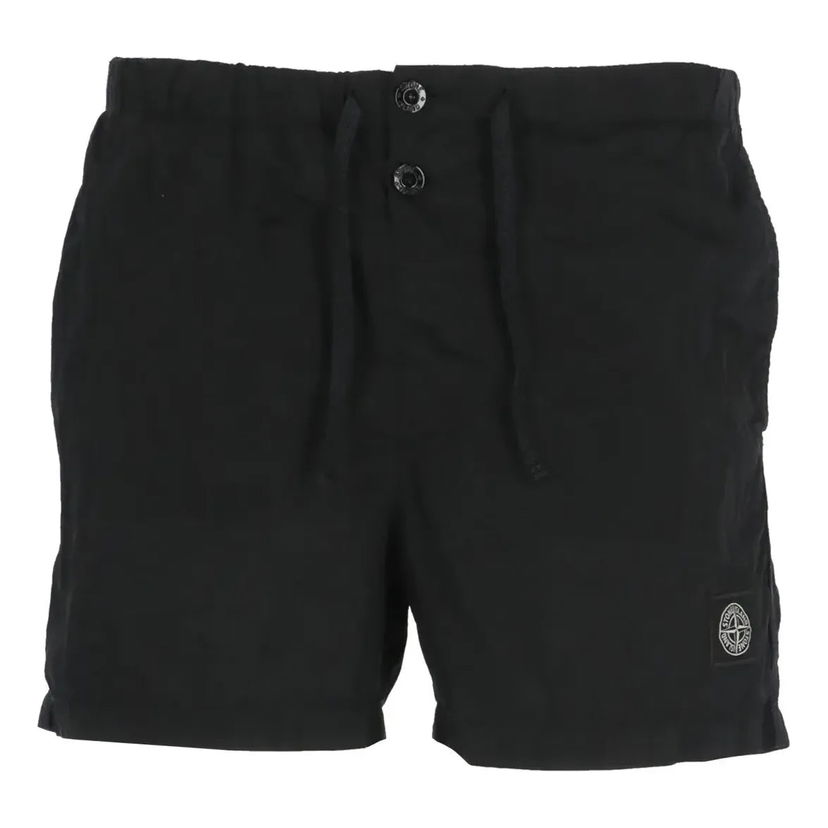 Šortky Stone Island SLogo Patch Drawstring Shorts Čierna | 1015B0643-A0020
