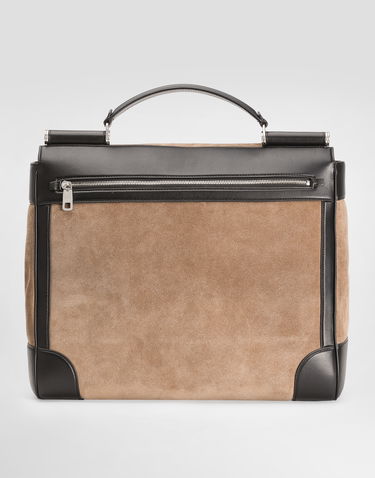 Kabelka Dolce & Gabbana Dolce & Gabbana Sicily Suede & Leather Crossbody Bag Béžová | BM2447BG0698M067, 3