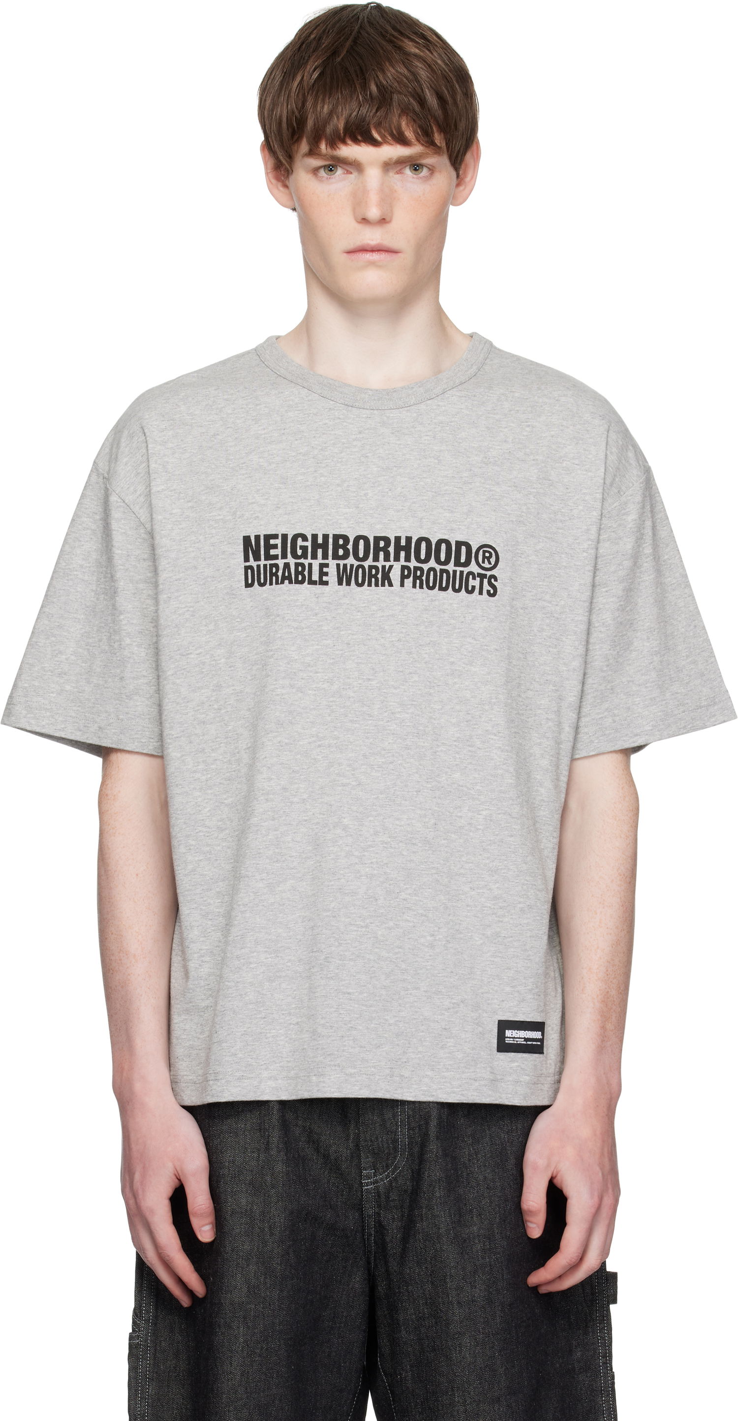 Tričko Neighborhood Neighborhood Sheltech Crewneck T-Shirt Šedá | 251BWNH-CSM02, 0