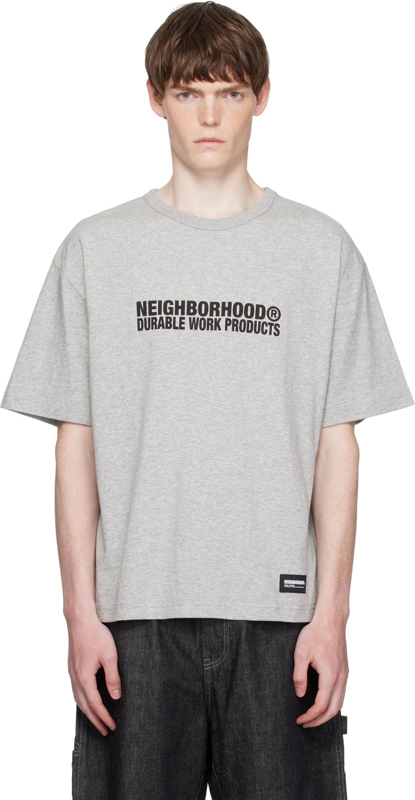 Tričko Neighborhood Neighborhood Sheltech Crewneck T-Shirt Šedá | 251BWNH-CSM02