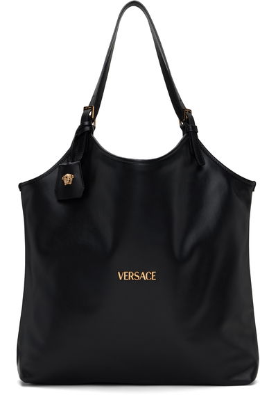 Tote bag Versace Versace Calf Leather Tote Bag Čierna | 1015795_1A13677_1B00V, 0