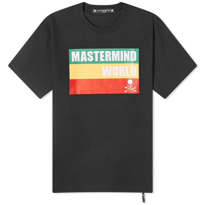 Tričko Mastermind WORLD Rasta Print T-Shirt Čierna | MW24S12-TS061-BLK