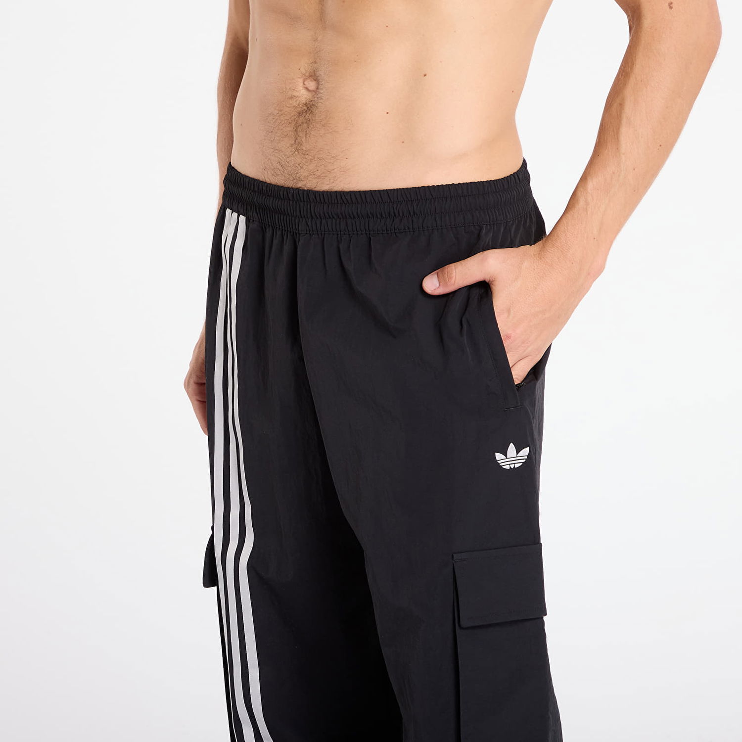 Cargo nohavice adidas Performance Front Stripes Woven Cargo Pants Čierna | JV9892, 1