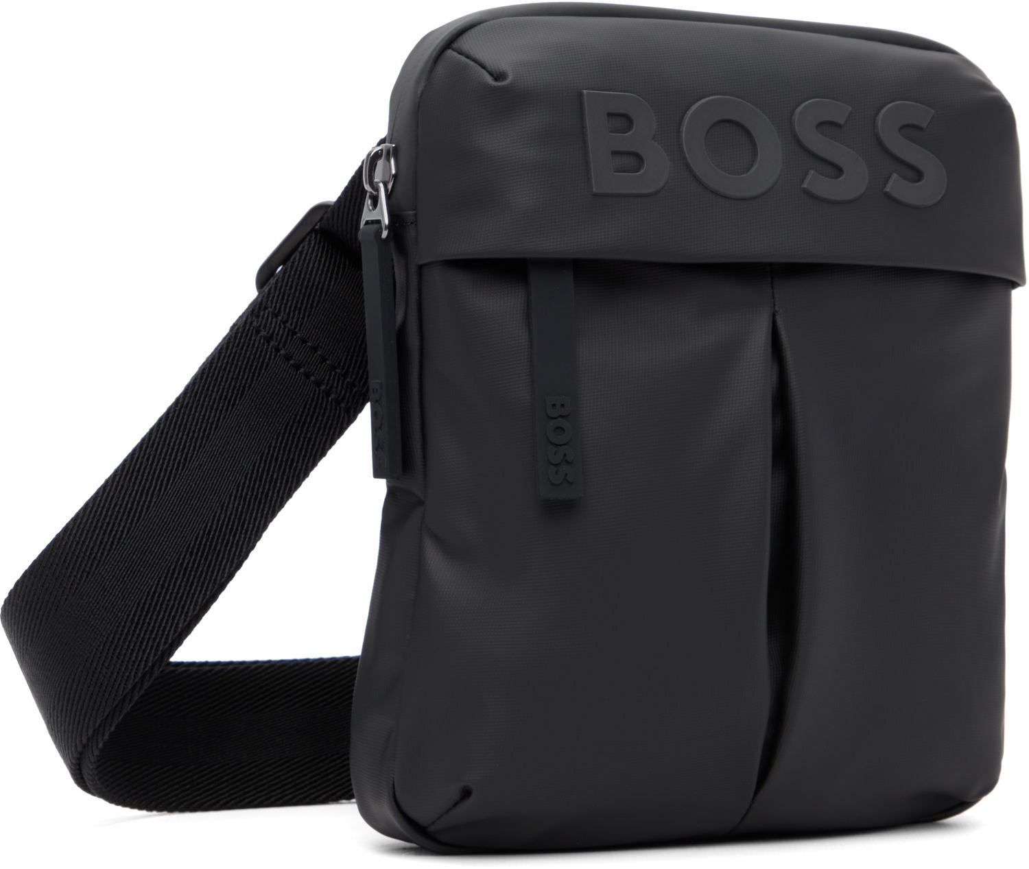 Taška cez rameno BOSS Bonded-Logo Shoulder Bag Čierna | 50548089, 1
