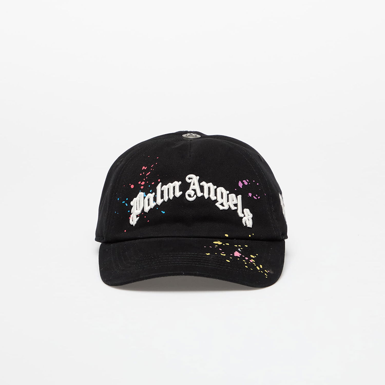 Šiltovka Palm Angels Palm Angels Curved Logo Painted Cap Čierna | PMLB104F25FAB0011084, 0