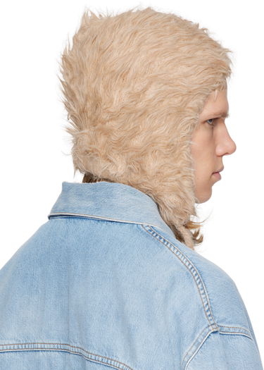 Klobúk Acne Studios Acne Studios Fluffy Beanie Béžová | C40395-, 2