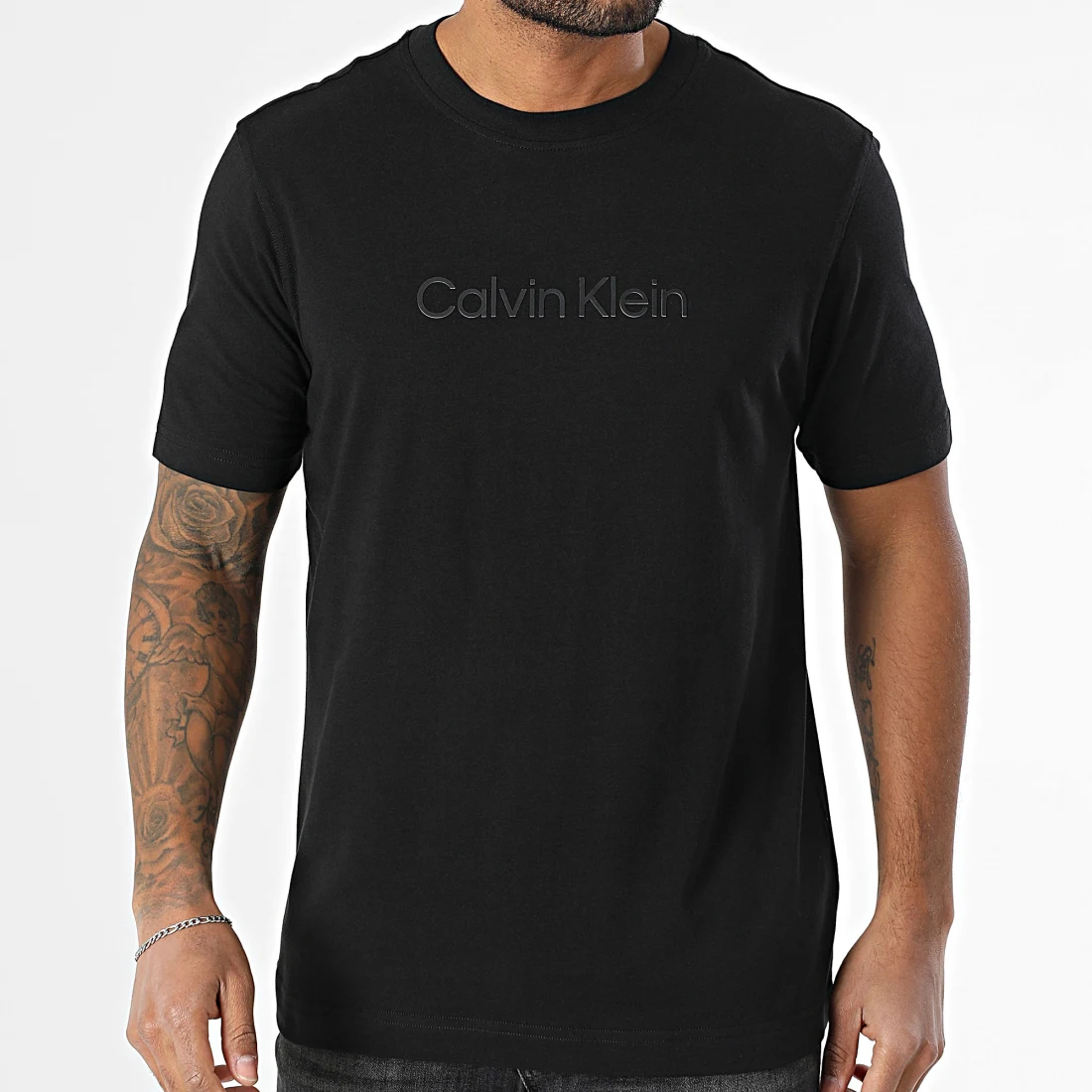 Tričko CALVIN KLEIN Calvin Klein Graphic Short Sleeve T-Shirt Čierna | LVGMS5K182-UB1, 0