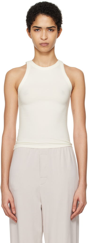 Tielko SKIMS Jersey Crew Neck Tank Top Biela | TP-TNK-5516W, 0