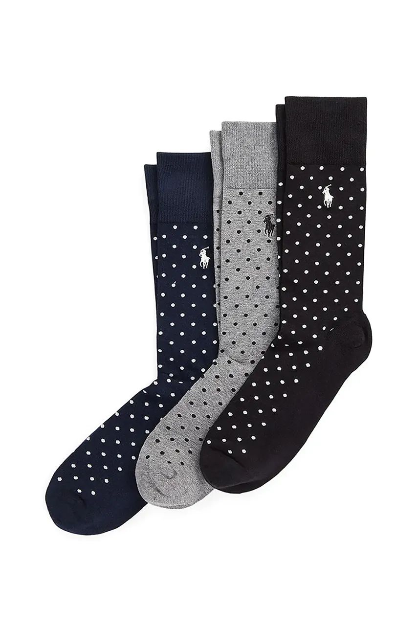 Ponožky Polo by Ralph Lauren 3 Pack Dotted Socks Rôznofarebný | 449958852, 0