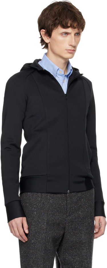 Mikina Valentino Valentino Neoprene Embossed VLogo Hoodie Čierna | 7V0MF29QB6G, 1