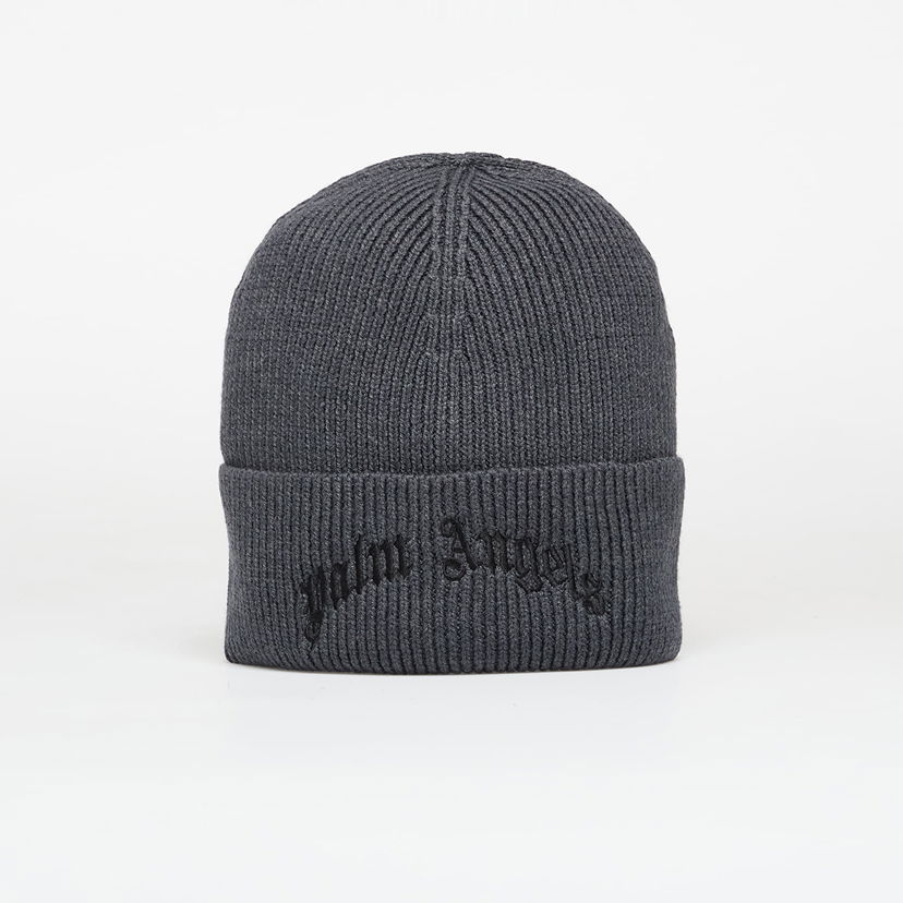 Kulicha Palm Angels Curved Logo Beanie Anthracite/ Black Universal Čierna | PMLC030F25KNI0021110