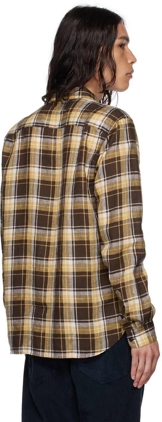 YMC Curtis Plaid Linen Shirt