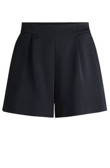 Šortky BOSS Relaxed Fit Pleated Shorts Navy | 50537474, 0