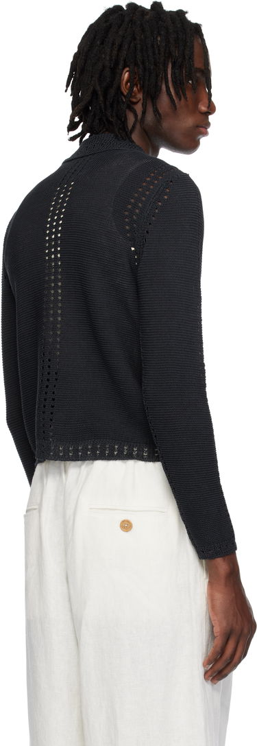 Sveter Eckhaus Latta Eckhaus Latta Sol Knit Cardigan Čierna | 8103-EL-PS25-M - MOULES, 2