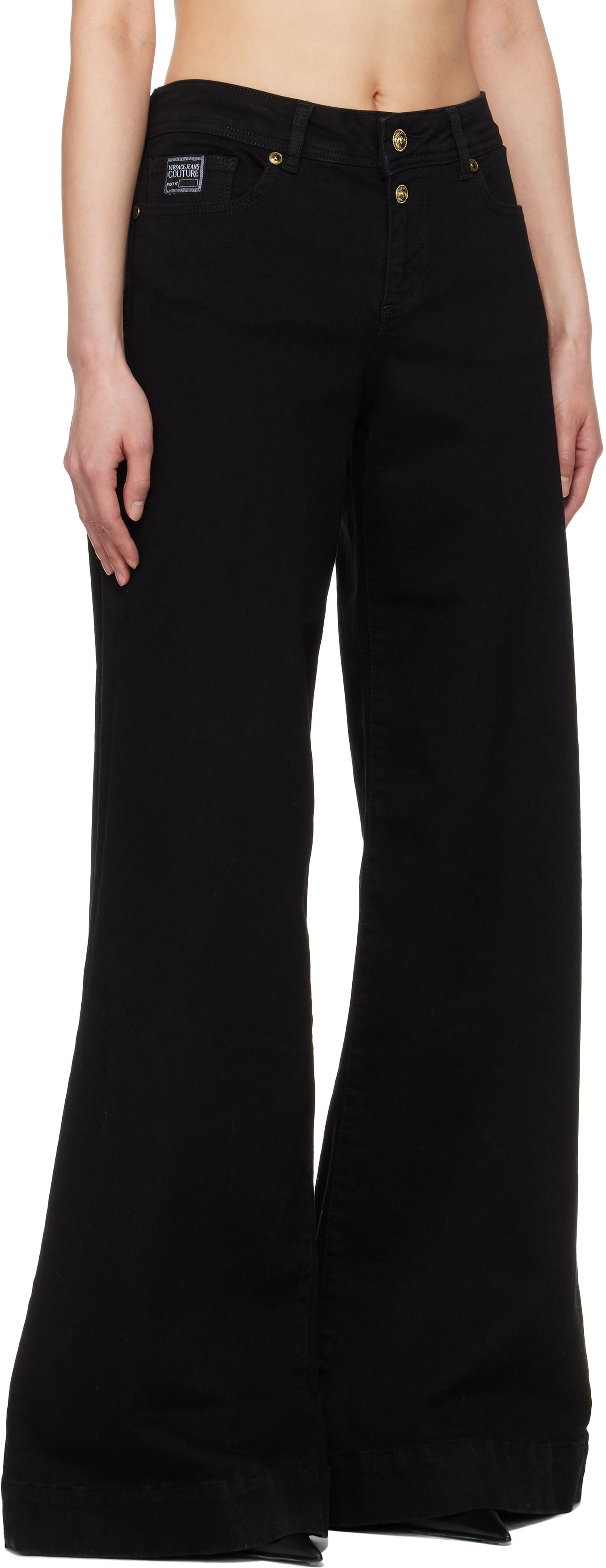Džínsy Versace Versace Jeans Couture Flared Denim Pants Čierna | E78HAB561_ECDW00, 1