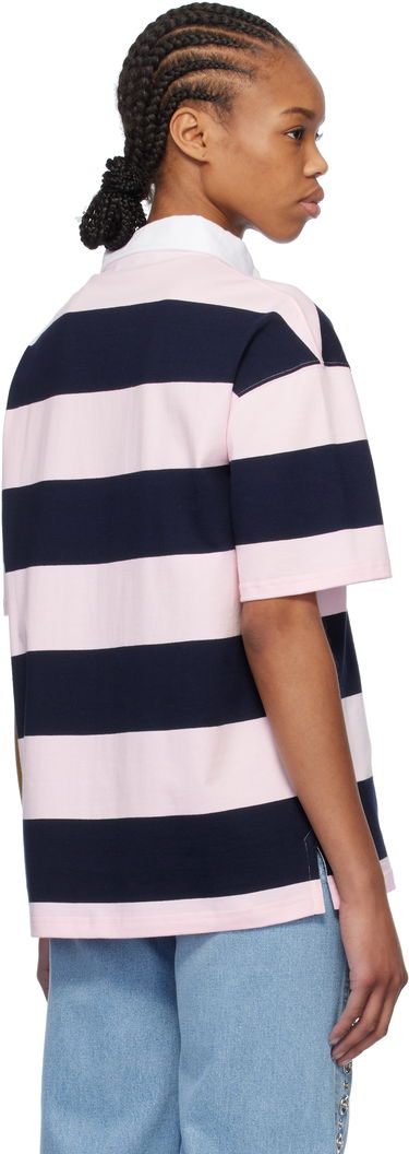Polo tričko Coperni Coperni Striped Rugby Polo Ružová | COPJS117F5026, 2