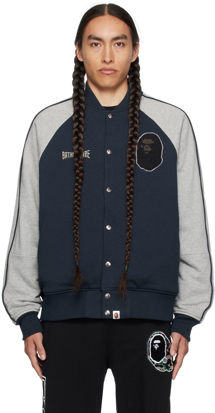Bomber bunda BAPE Sweat Bomber Jacket Šedá | 001LJJ301017M, 0