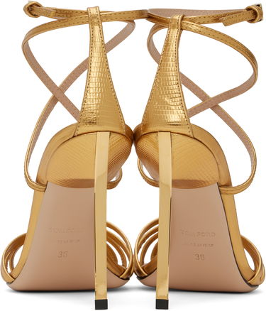Doplnky Tom Ford Tom Ford Ida Lizard Print Heeled Sandals Metalická | W3546-LCL232G, 1