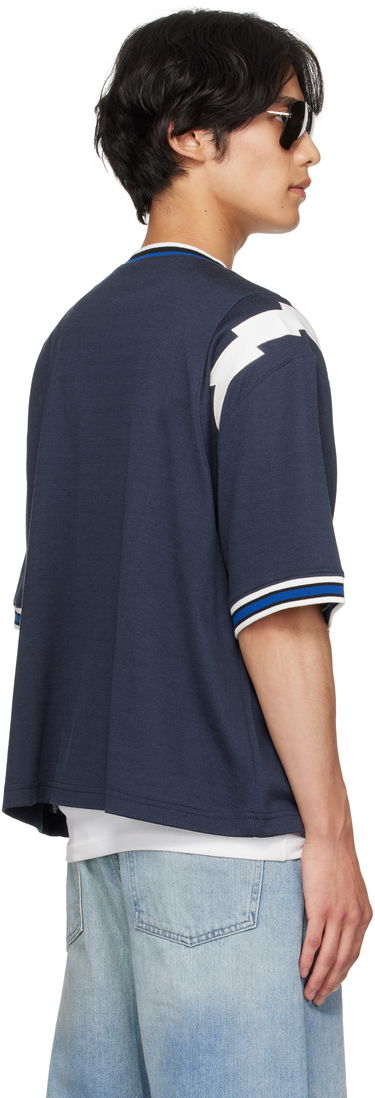 Tričko Rhude Rhude Logo Lightning Ringer T-Shirt Navy | RHPF25TT01729, 2