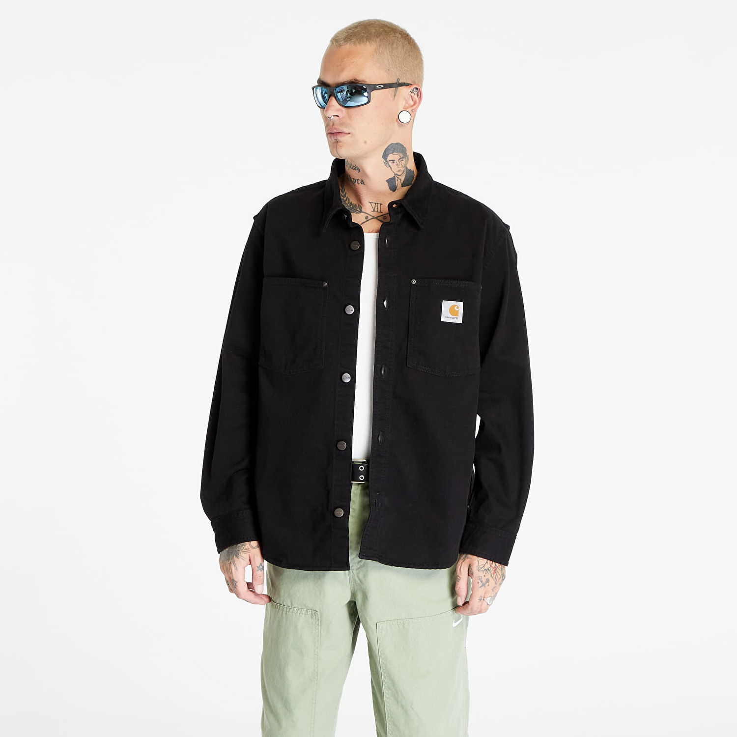 Košeľa Carhartt WIP Derby Shirt Jac Black Čierna | I032370.8902, 0