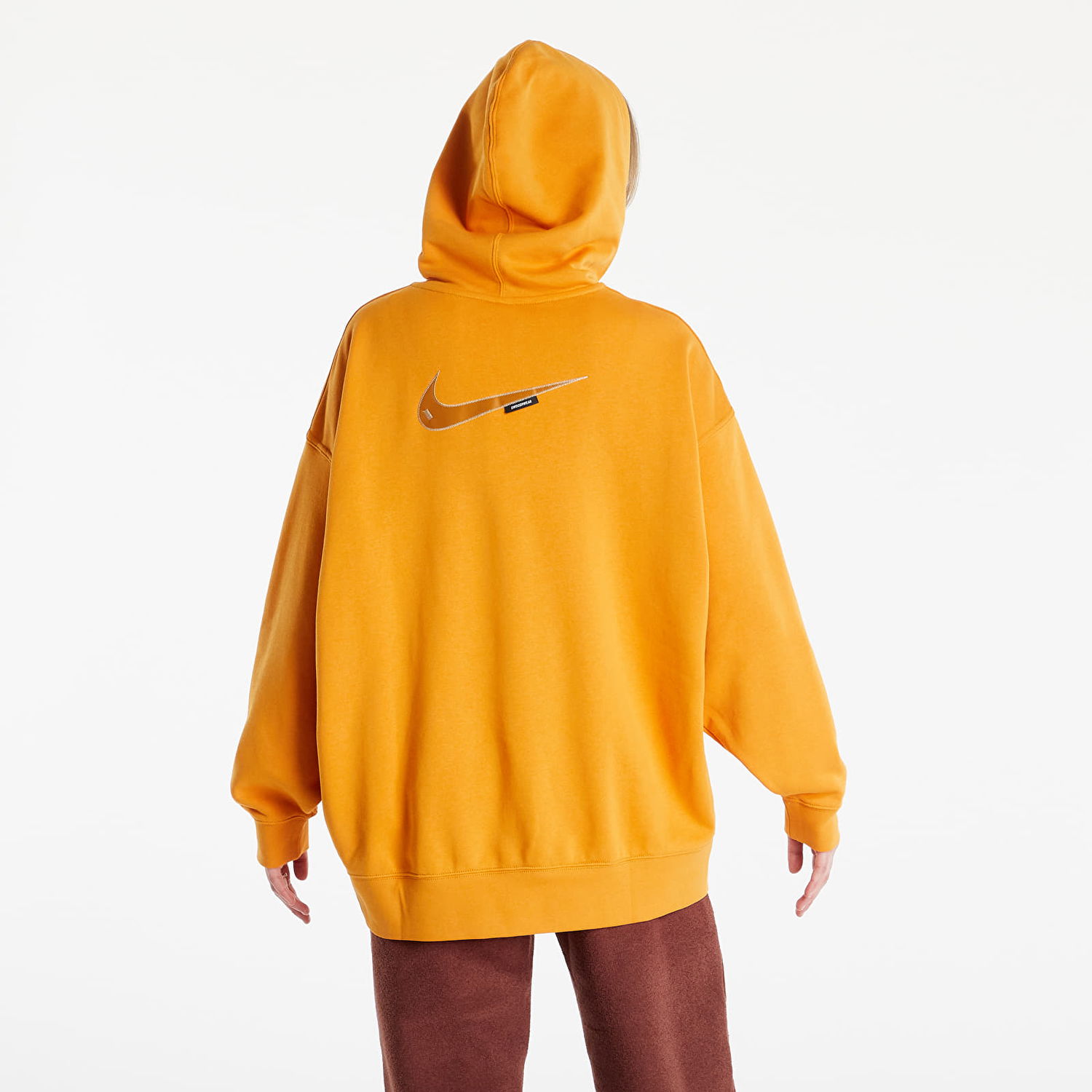 Mikina Nike NSW Swoosh Fleece Hoodie Oranžová | DM6201-738, 0