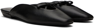 Tenisky a topánky BY FAR Leather Mules with Bow Detail Čierna | 23PFFNNFBLNAP, 3