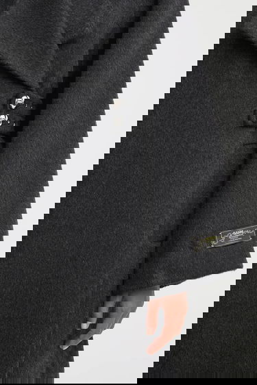Kabáty GANNI GANNI Double Face Wool Coat Šedá | W0505, 3