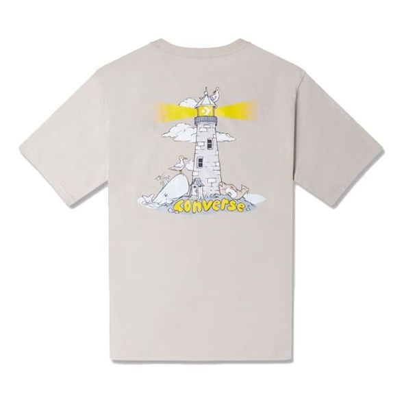 Tričko Converse Lighthouse Graphic T-Shirt Béžová | 10024760-A03