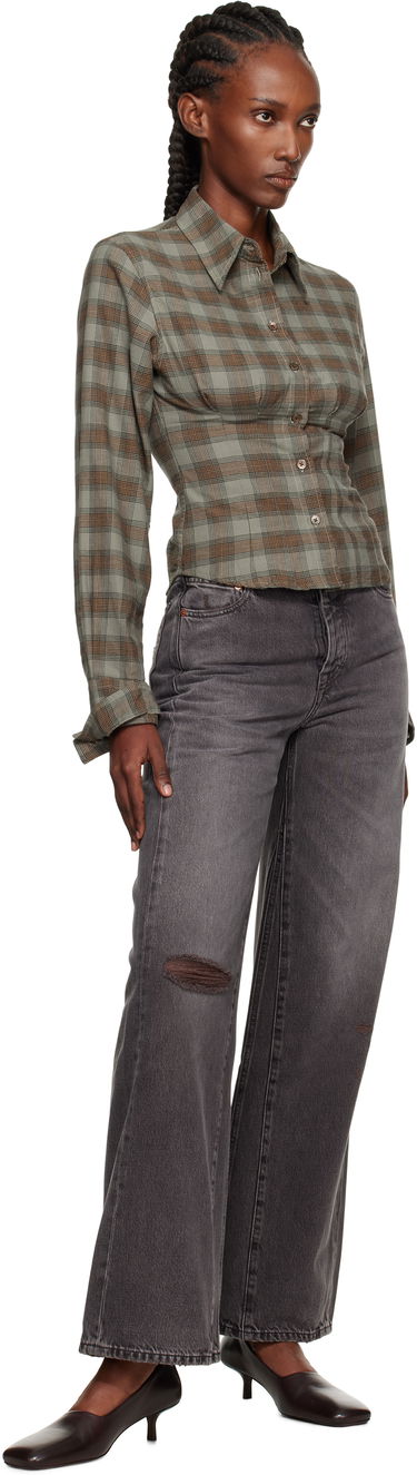 Košeľa OUR LEGACY Our Legacy Envelop Plaid Shirt Zelené | W4252EI, 3