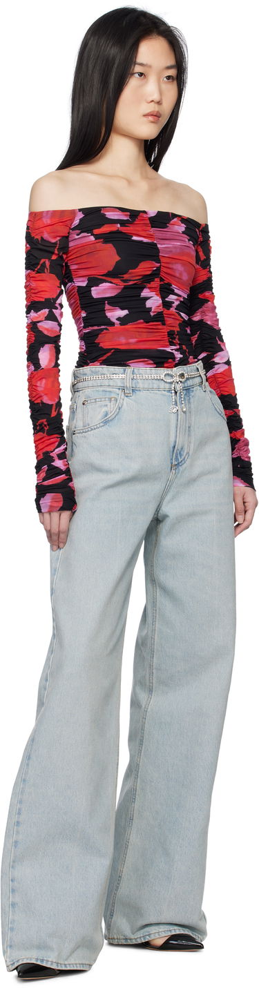 Opasok Blumarine Blumarine Rhinestone Bow Belt Metalická | P522W306A, 2