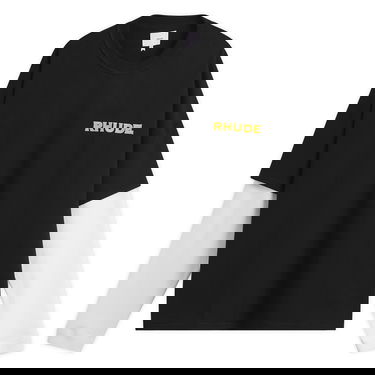 Tričko Rhude Rhude Double-Layered T-Shirt, Size Large Čierna | RHPF25TT19012-3028, 0