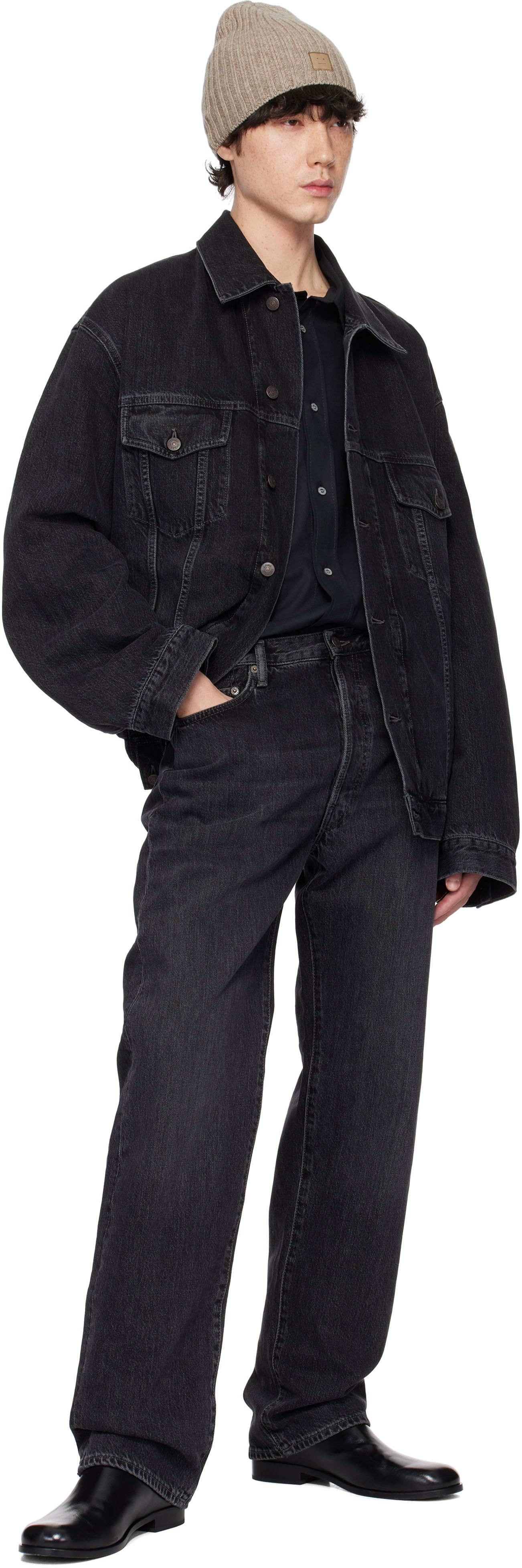 Black Oversized Denim Jacket
