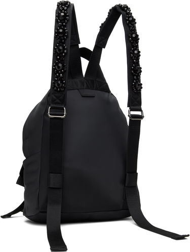 Batoh Simone Rocha Simone Rocha Beaded Utility Bow Backpack Čierna | BAG179TB-M 0761, 2